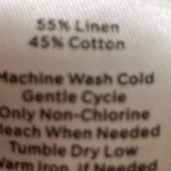 Talbots Linen Blend Striped Wide Leg Pants - Picture 11 of 11